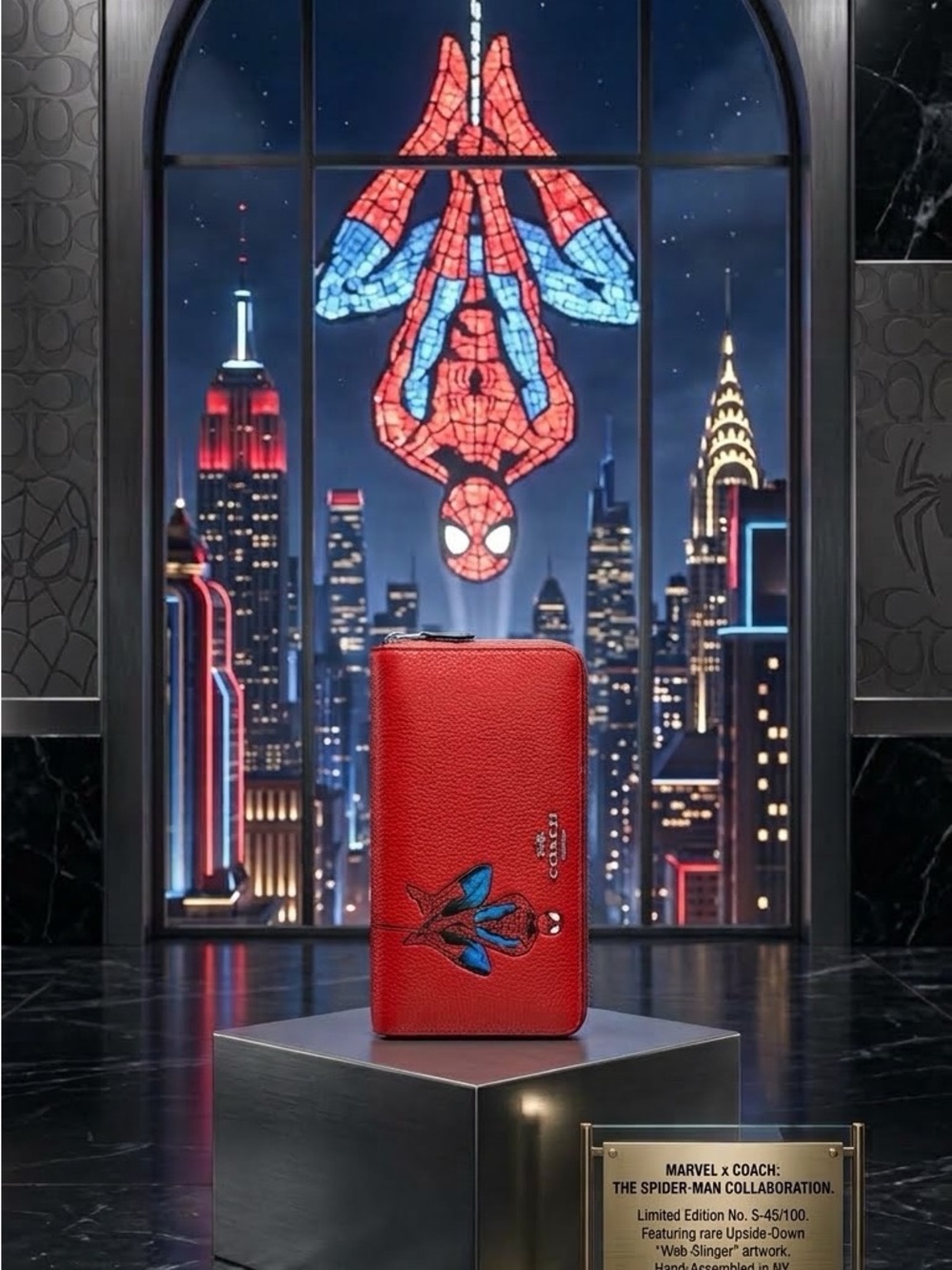 Coach x Marvel Spider-Man Medium Zip Around Wallet